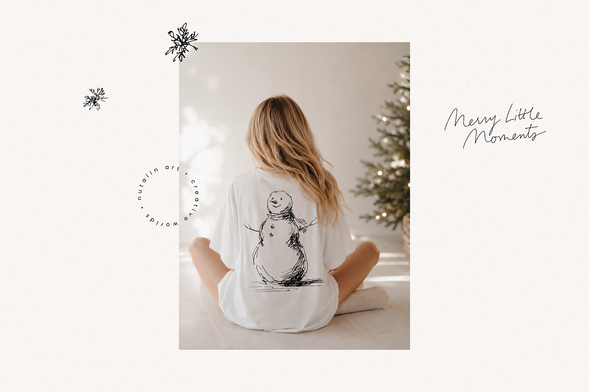 Christmas Sketch Nostalgia Pack, an Object Illustration by Nutalin Art (Photo 5 of 12)