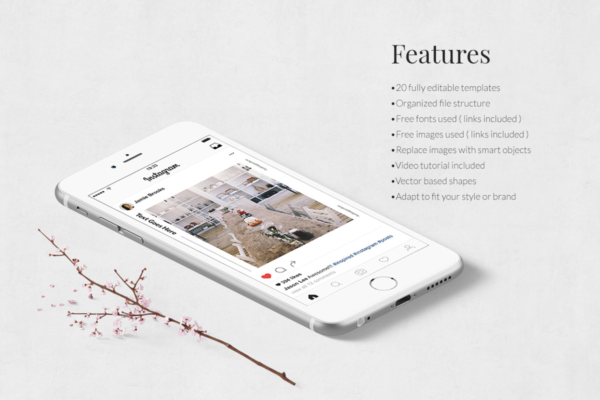 Restaurant Instagram Posts, a Social Media Template by Social Corner Graphics (Photo 3 of 8)
