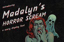 Madalyn's Horror Scream Display Font