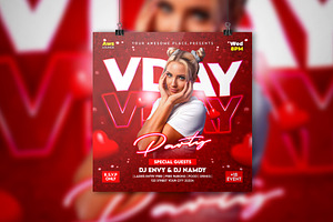Valentines Day Club Party Flyer