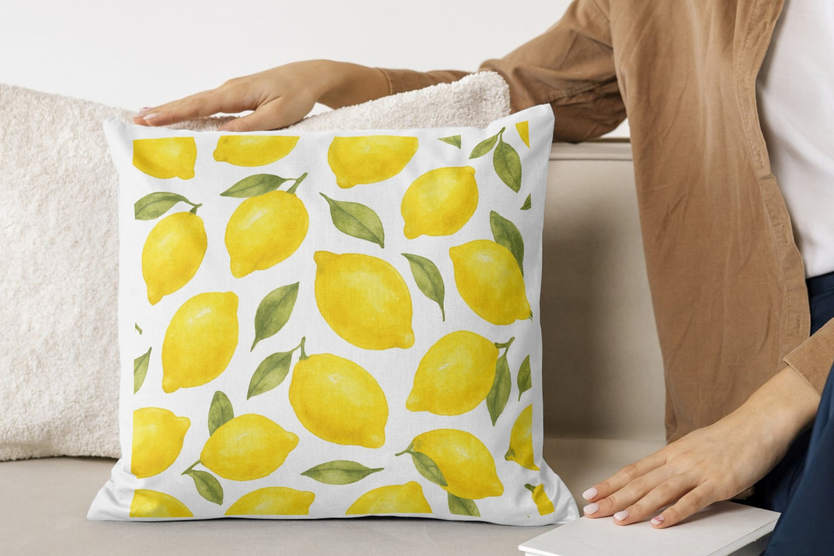 Watercolor Lemon Seamless Pattern, a Pattern Graphic by Business Chic (Photo 3 of 4)
