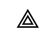20 Black Triangle Geometric Icons, an Icon by Gfx_Store (Thumbnail 7 of 10)