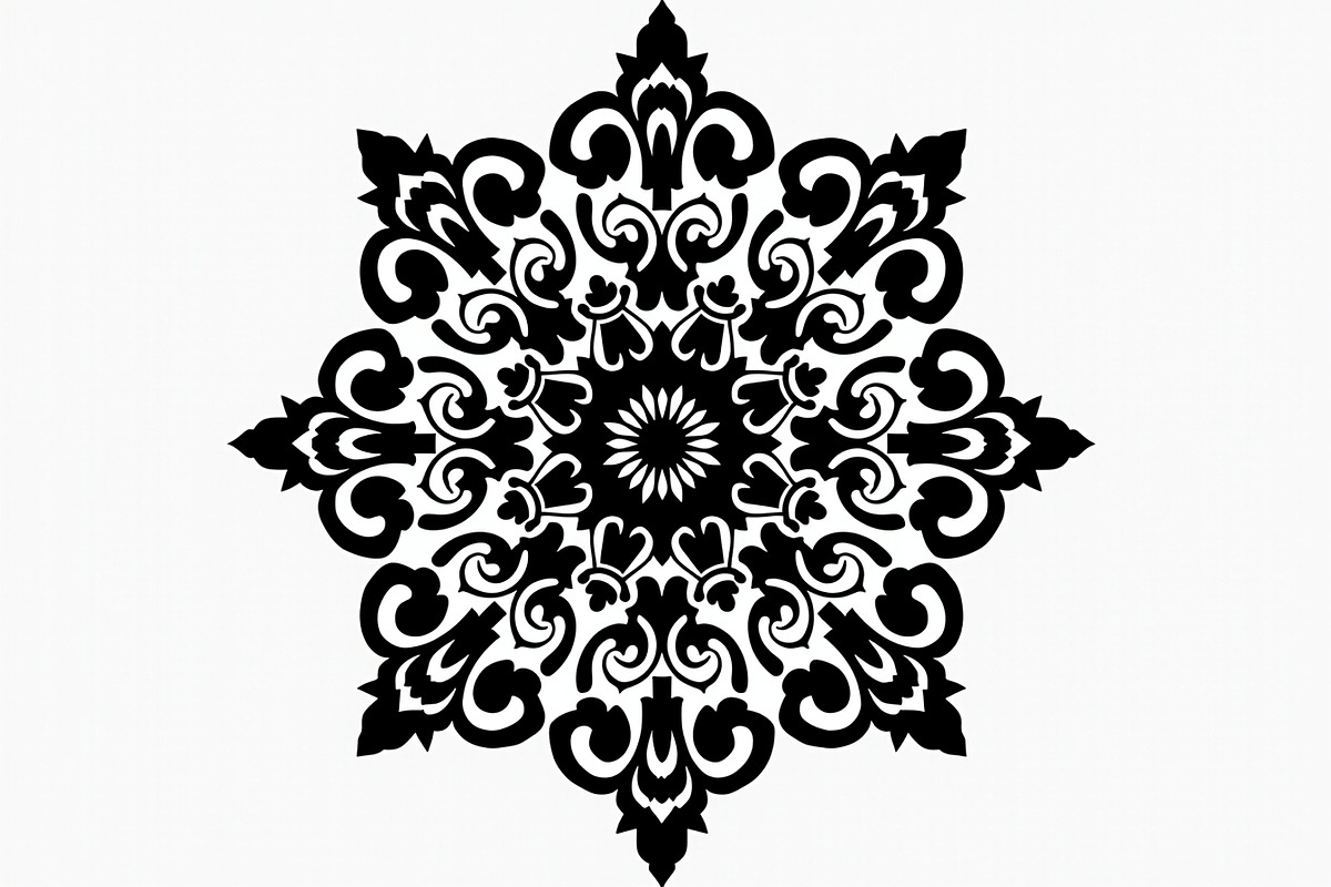 Floral Ornament Mandala, an Illustration by musafir_fashion (Photo 6 of 9)