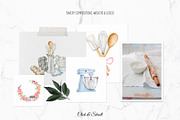 Pastry-Cook bakery watercolor set, a Food Illustration by CrystalinaShop (Thumbnail 6 of 8)