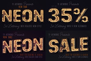 SALE Neon Lettering Super Bundle, a Graphic by TVartworks (Thumbnail 20 of 27)