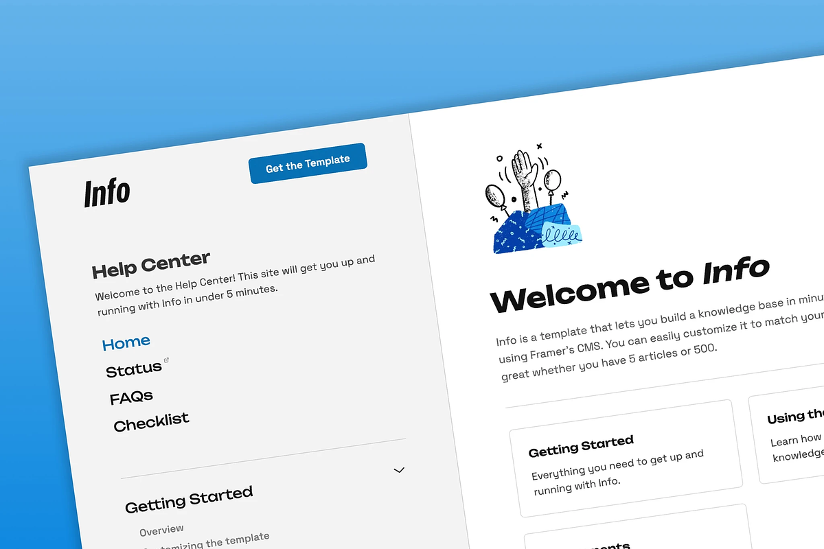 Info Framer Template, a Landing Page Template by patrickward (Photo 1 of 3)