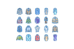 outerwear male clothing casual, an Object Illustration by pikepicture