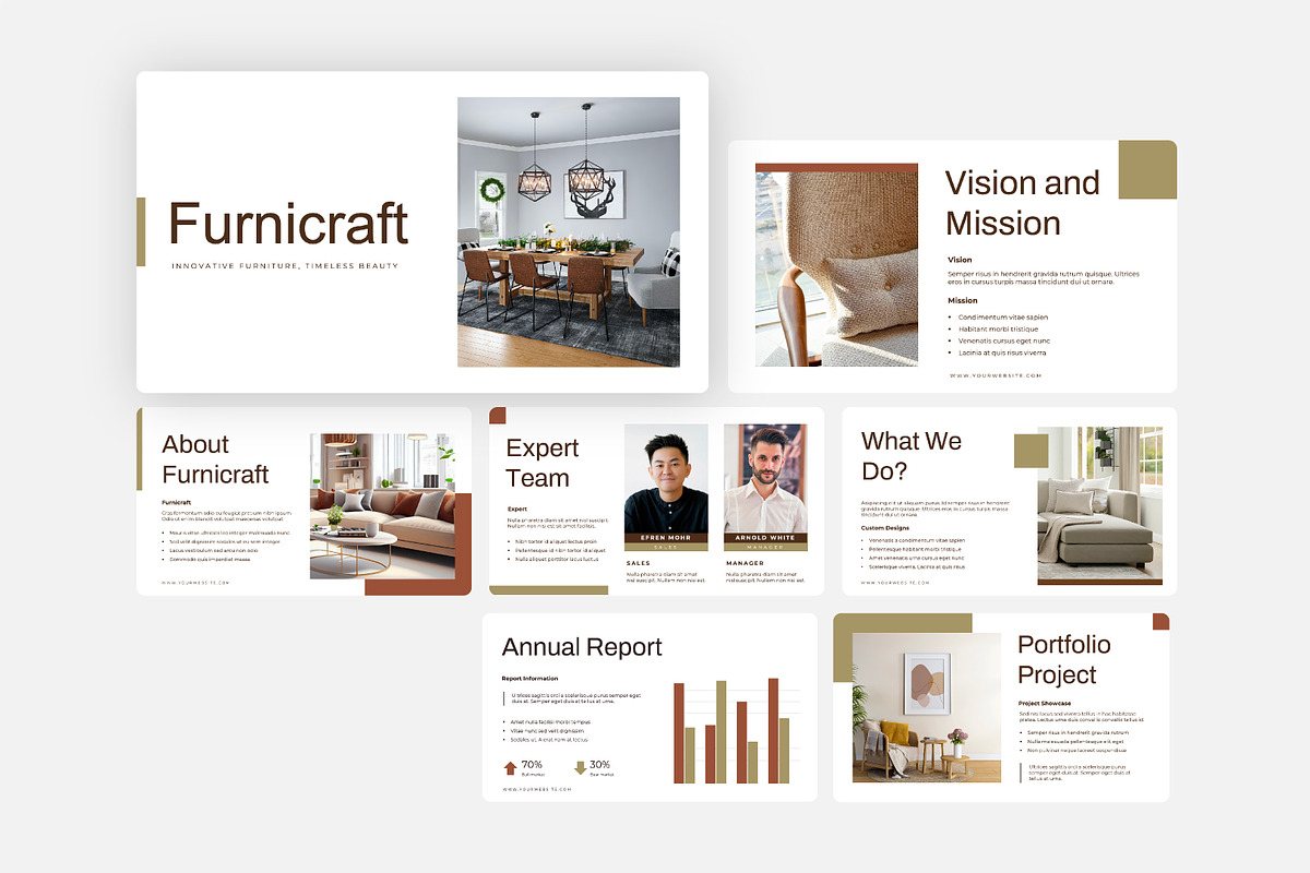 Furniture Keynote Design Template, a Presentation Template by Kren Studio (Photo 3 of 8)