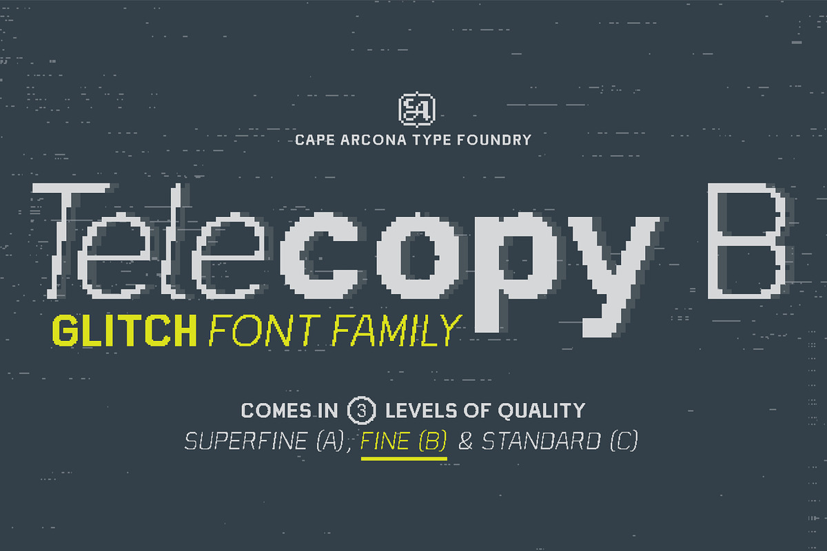 CA Telecopy B, a Sans Serif Font by Cape Arcona Type Foundry (Photo 1 of 15)
