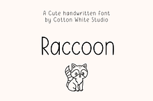 Raccoon Cute Handwritten Font