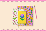 Retro Groovy | Cliparts & Patterns, an Object Graphic by Felizabeth Design (Thumbnail 3 of 9)