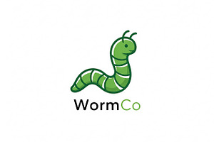 Friendly Green Worm, a Branding & Logo Template by Logocreative