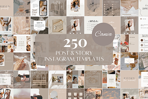 250 Beige Instagram Templates