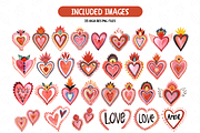 Sacred Heart Clipart Bundle, an Illustration by TatiMockup (Thumbnail 2 of 3)