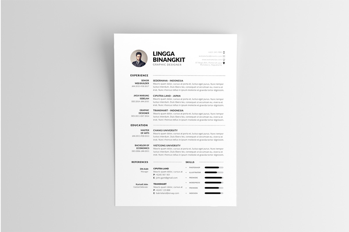 Elegant Resume, a Resume Template by binangkit (Photo 2 of 4)