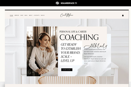 Squarespace Website Template Coach