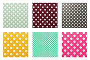 White Polka Dot Digital Paper, a Pattern Graphic by fashionaddict (Thumbnail 6 of 6)