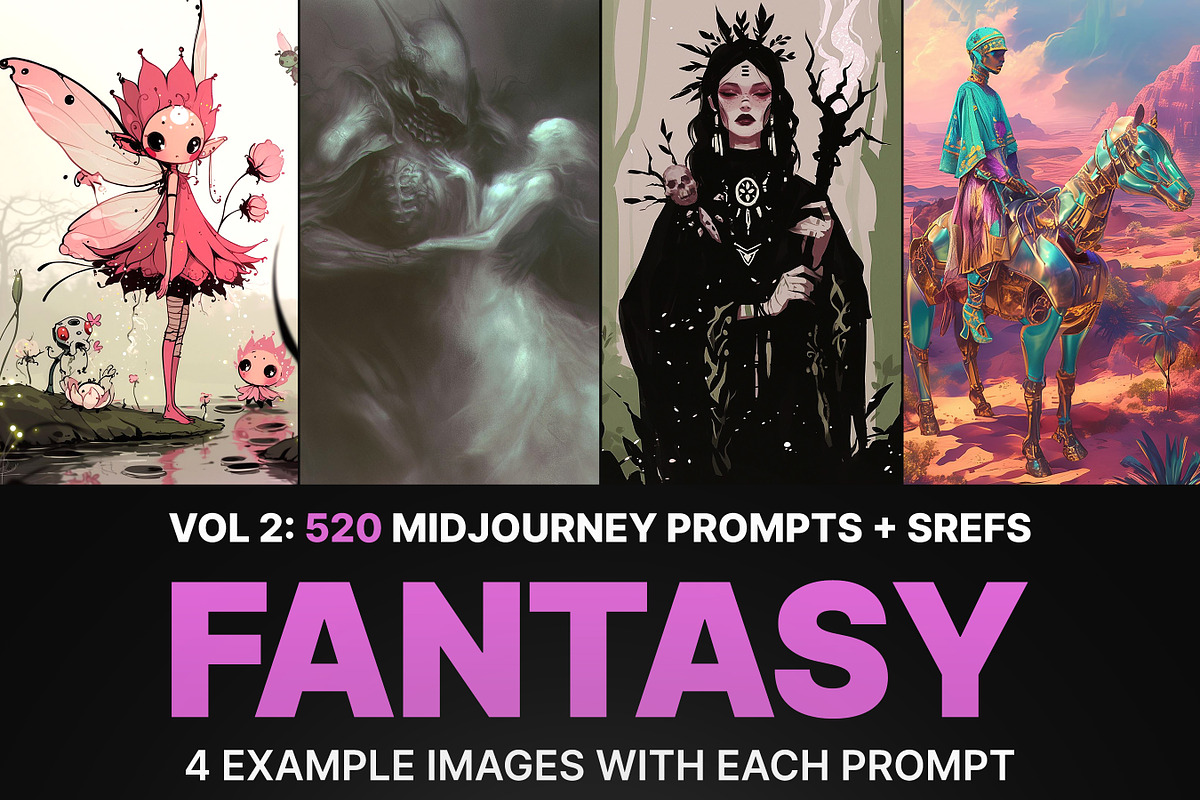 520 Fantasy Prompts With Sref Codes, an Illustration by Sevenstyles (Photo 1 of 17)