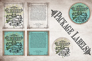 Elderberry Vintage Labels