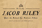 Jacob Riley, a Serif Font by Magpie Paper Works (Thumbnail 1 of 5)