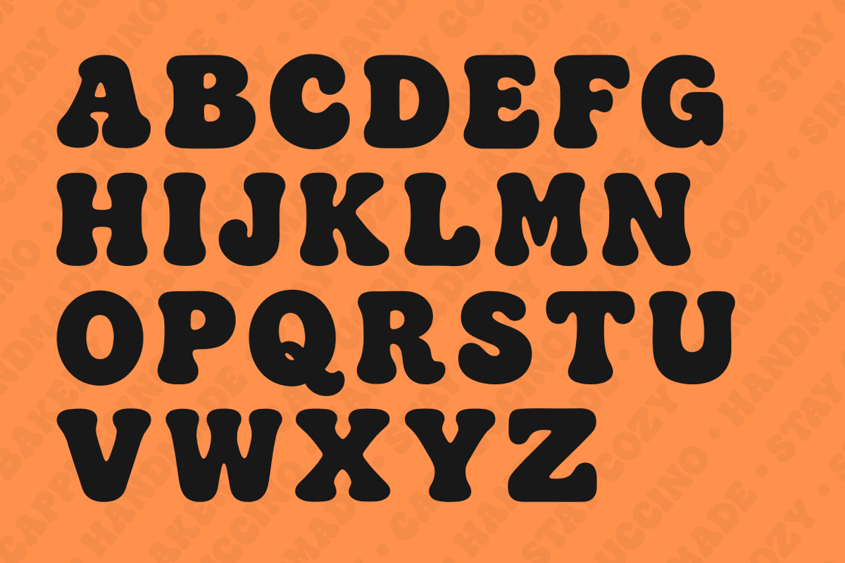 Pawcinno – Playful Retro Bubble Font, a Sans Serif Font by Creacy Studio (Photo 9 of 11)