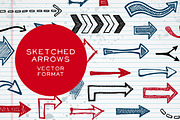 Sketched arrows, an Object Graphic by Ember Studio (Thumbnail 1 of 2)