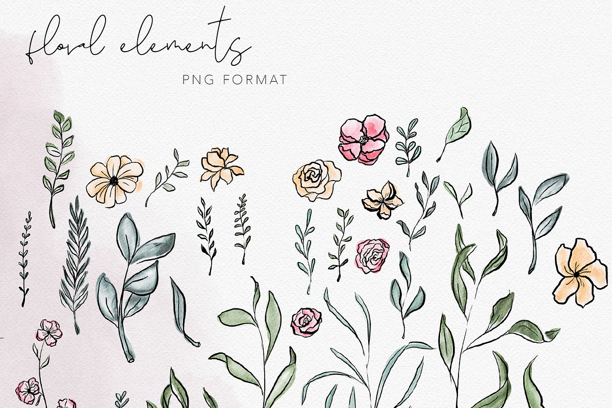 Sparrows Watercolor & Ink Design Kit, a Texture Illustration by Wooly Pronto (Photo 4 of 7)
