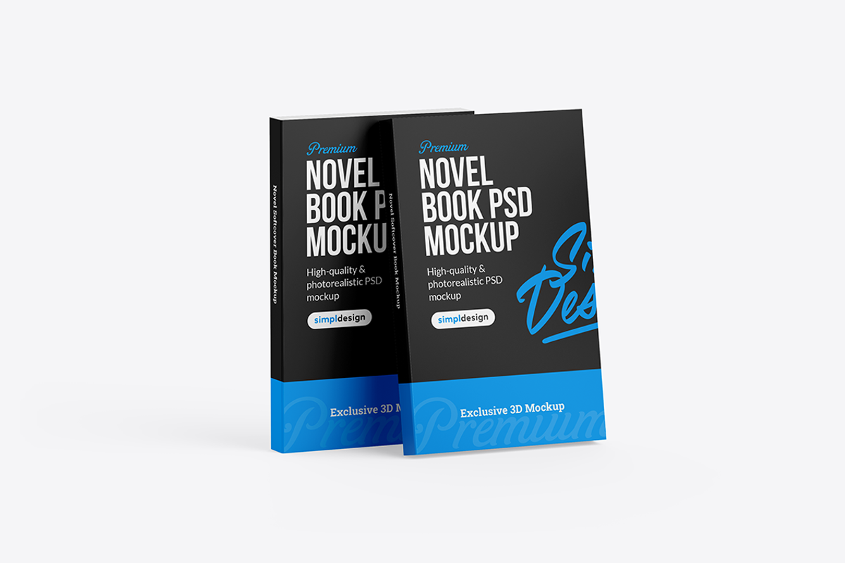 Novel Softcover Book Mockup, a Household Mockup by SimplDesign (Photo 9 of 13)