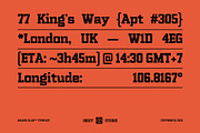 Malkie Slab – Futuristic Bold, a Slab Serif Font by Drizy (Thumbnail 2 of 10)