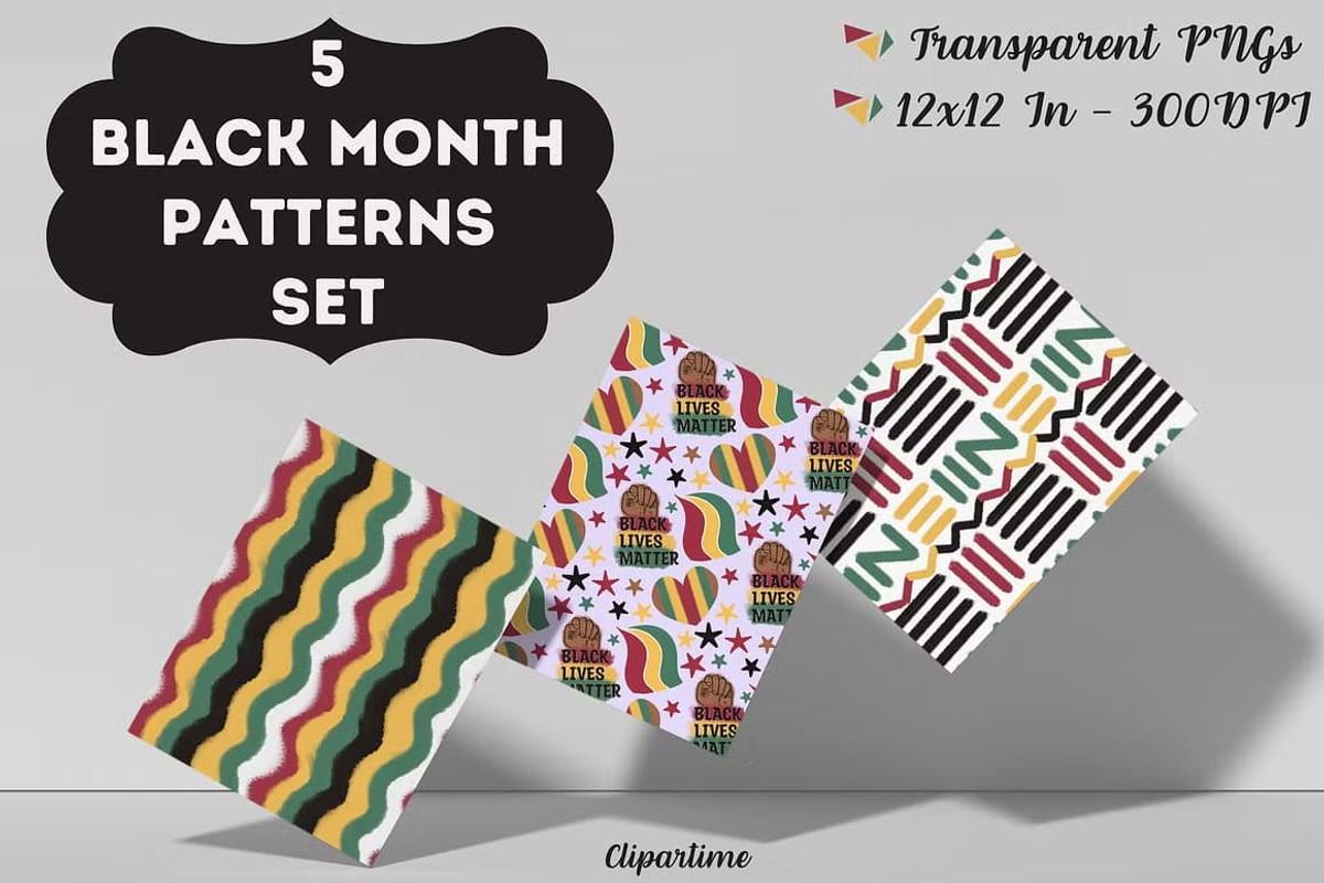 Black History Month PNG Sublimation, a Decorative Illustration by ClipArtTime (Photo 2 of 10)