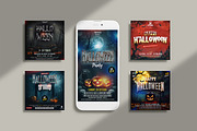 Bundle: 9 Halloween Banners (PSD), a Social Media Template by PixelsDesign (Thumbnail 3 of 4)