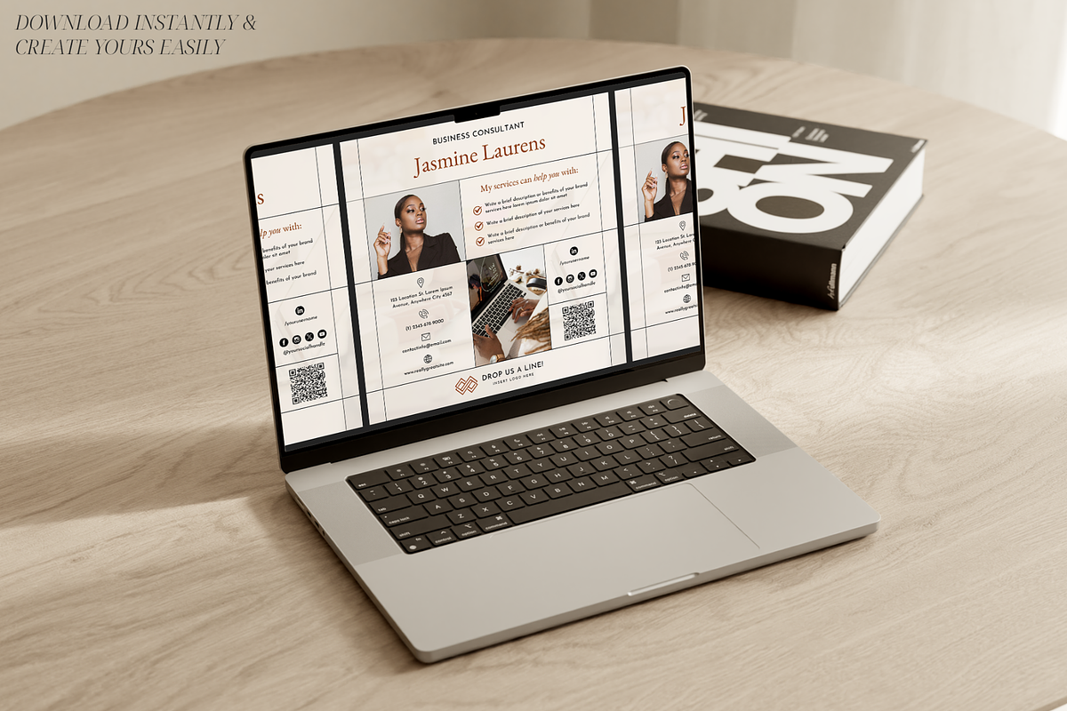 Square Digital Business Card QR Code, a Marketing Template by Creatif Foundry (Photo 4 of 6)