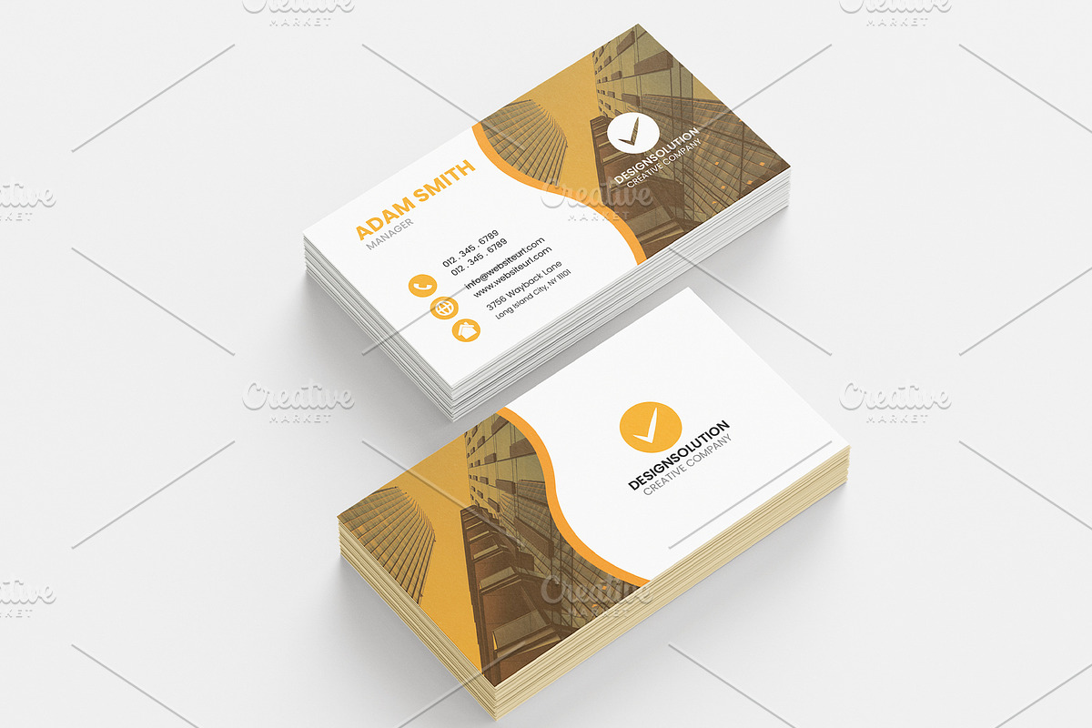 Corporate Business Card Template, a Business Card Template by MadeByShahbaz (Photo 2 of 4)