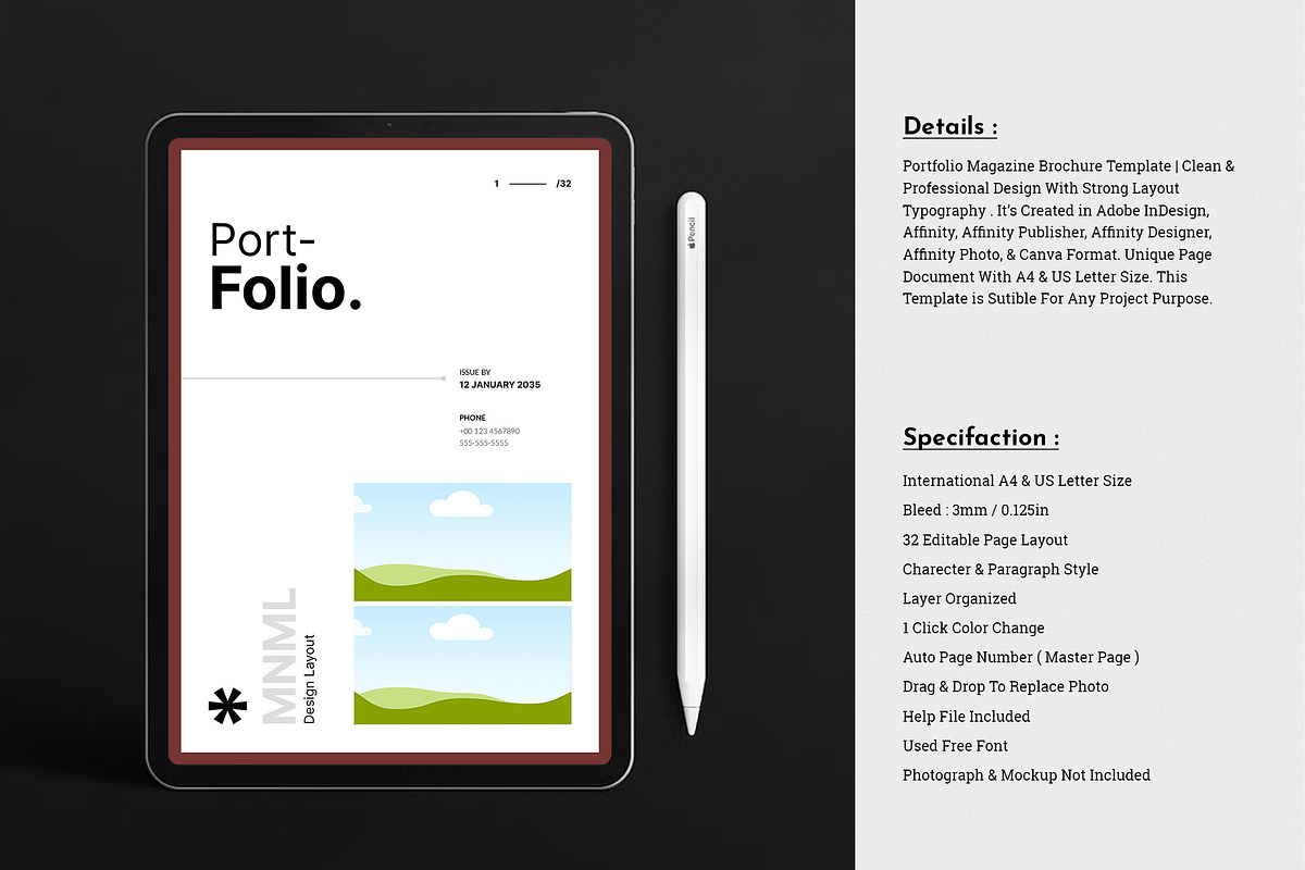 Photography Portfolio Template, a Brochure Template by TemplateFolio-Shop (Photo 3 of 16)