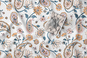 Ethnic Paisley Floral Pattern, a Pattern Graphic by StudioGlouna (Thumbnail 5 of 9)