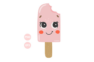 Cute Ice Cream Illustration