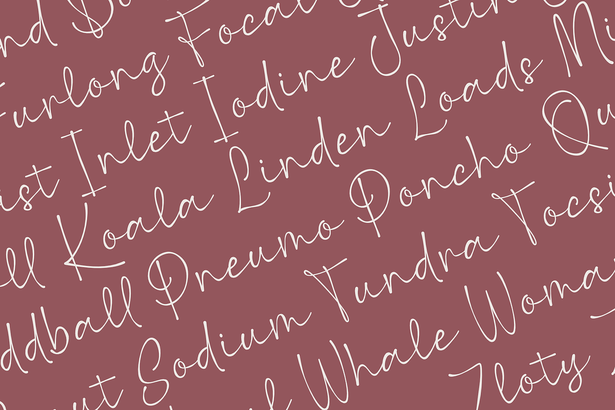 Allegedly - a Handwritten Font, a Script Font by Ali Hamidi (Photo 8 of 9)