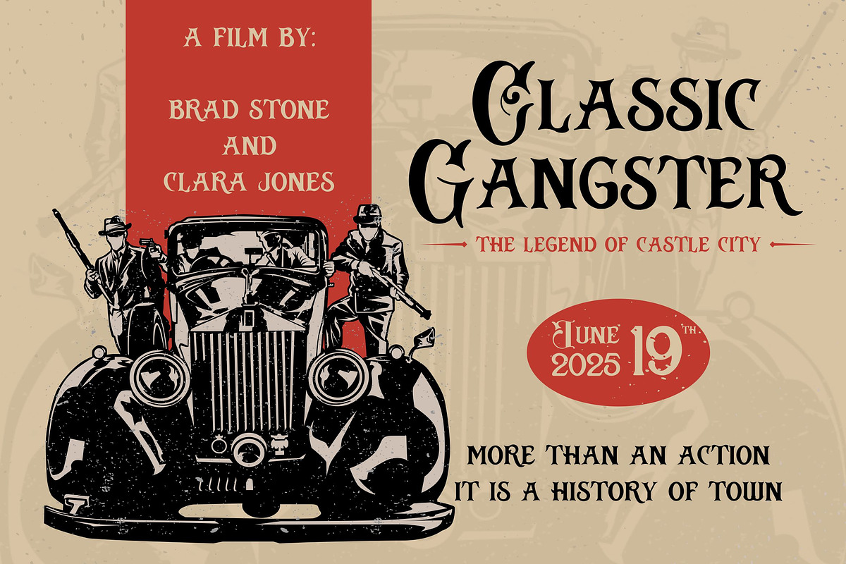 Russel Dexter - Retro Vintage Font preview 2