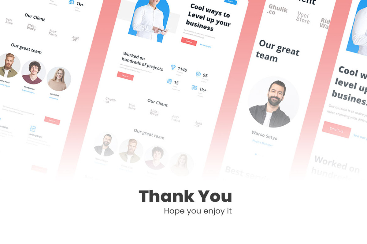 Marketing Agency Web Design, a Wireframe Template by INSPR STD (Photo 6 of 6)