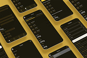 Black Calorie Goal Counter Diet App, an App Template by nagaredesignstudio (Thumbnail 1 of 2)