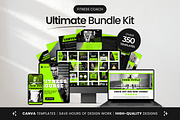 Fitness Coach Social Media Bundle, a Social Media Template by DigiPax (Thumbnail 1 of 10)