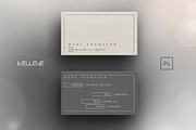 Business Card template for Photoshop, a Business Card Template by Mellene Templates (Thumbnail 1 of 2)