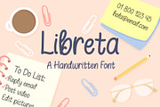 Libreta Handwriting Font, a Handwritten Font by Angie Villalvazo (Thumbnail 1 of 2)