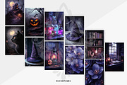 Halloween Background Aesthetic Set, a Background Graphic by Illusionaria (Thumbnail 2 of 7)