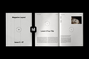 Minimalist Editorial Magazine Layout, a Magazine Template by Lunaria (Thumbnail 1 of 11)