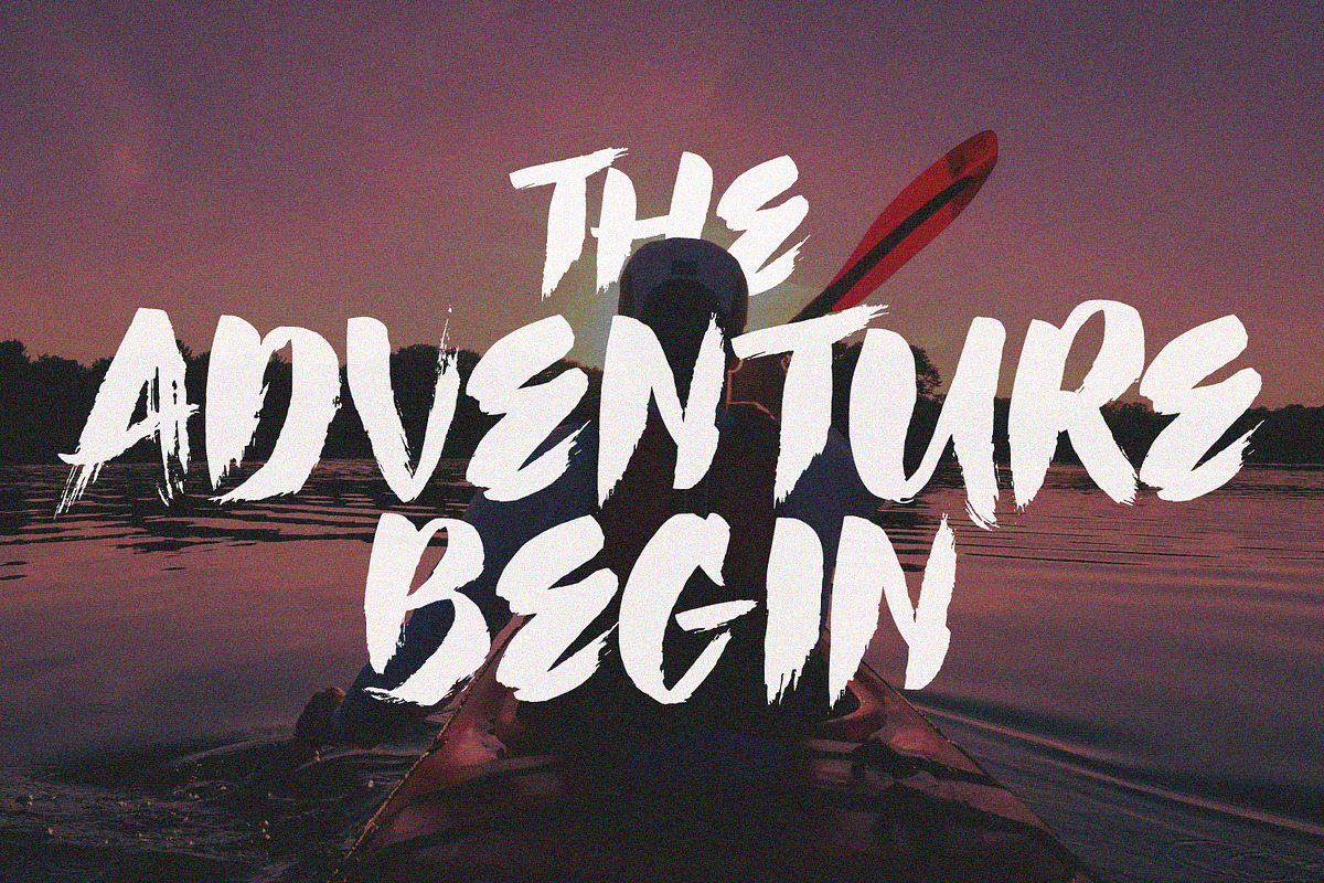 Hai Brush Font preview 2