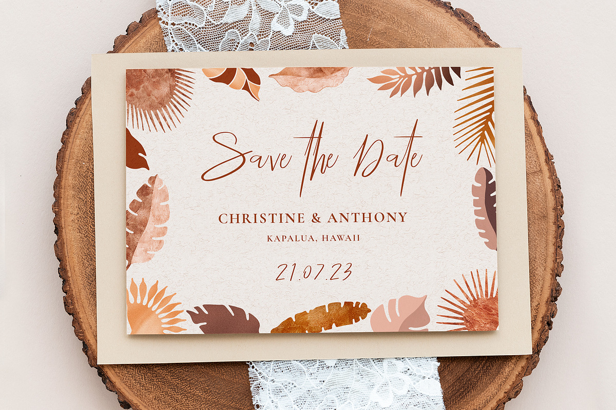 Tropical Leaves and Abstract Shapes, a Texture Illustration by CatJello Graphics (Photo 4 of 27)