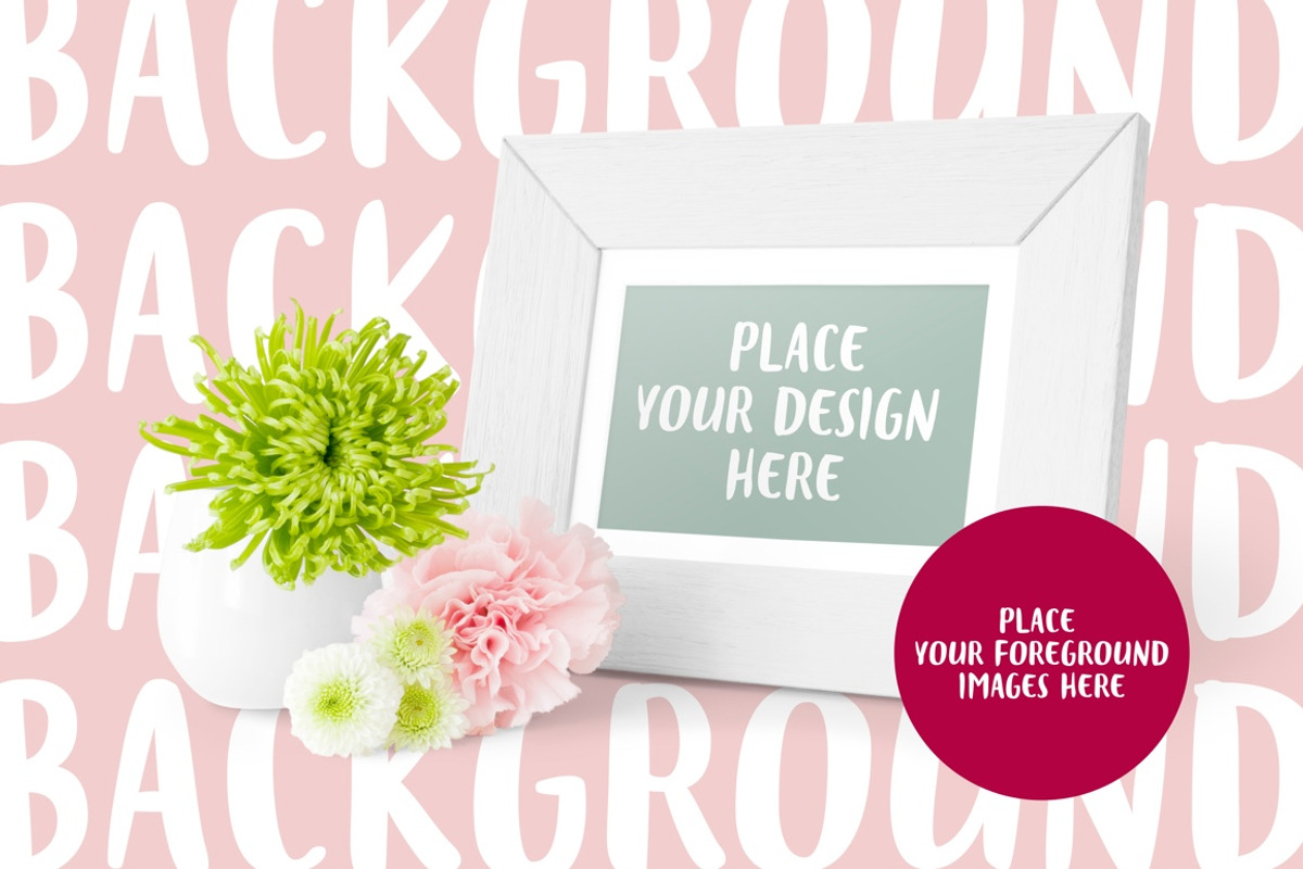 Frame Photo Mockup, a Print Template by Little Jimi Shop (Photo 3 of 5)