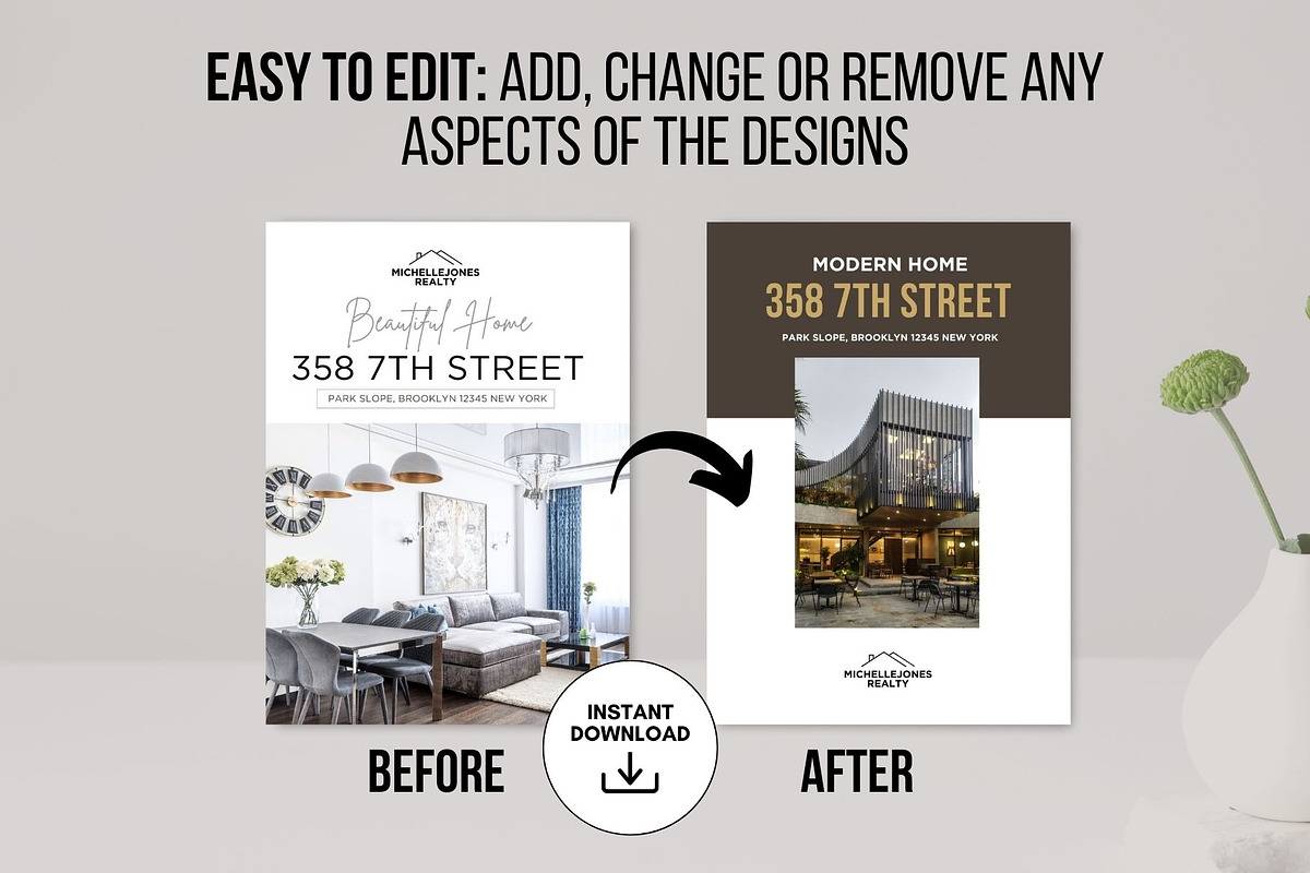 Luxury Real Estate Brochure Canva, a Brochure Template by CreativeVinesStore (Photo 6 of 7)