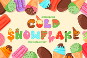 Cold Snowflake - Quirky Ice Cream Fo, a Font by PutraCetol Studio (Thumbnail 1 of 11)